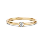 Каблучка Солітер 0.1 ct — фото 6