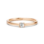 Каблучка Солітер 0.1 ct — фото 9