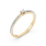 Каблучка Солітер Вічність 0.1 ct — фото 4