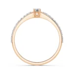 Каблучка Солітер Вічність 0.1 ct — фото 8