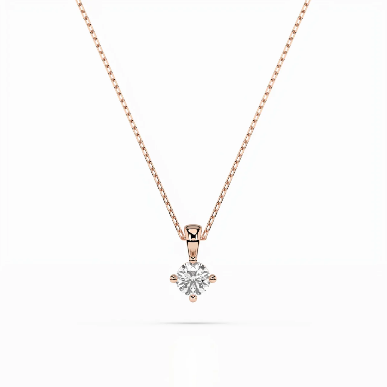 Кольє Солітер 0.1 ct — фото 7