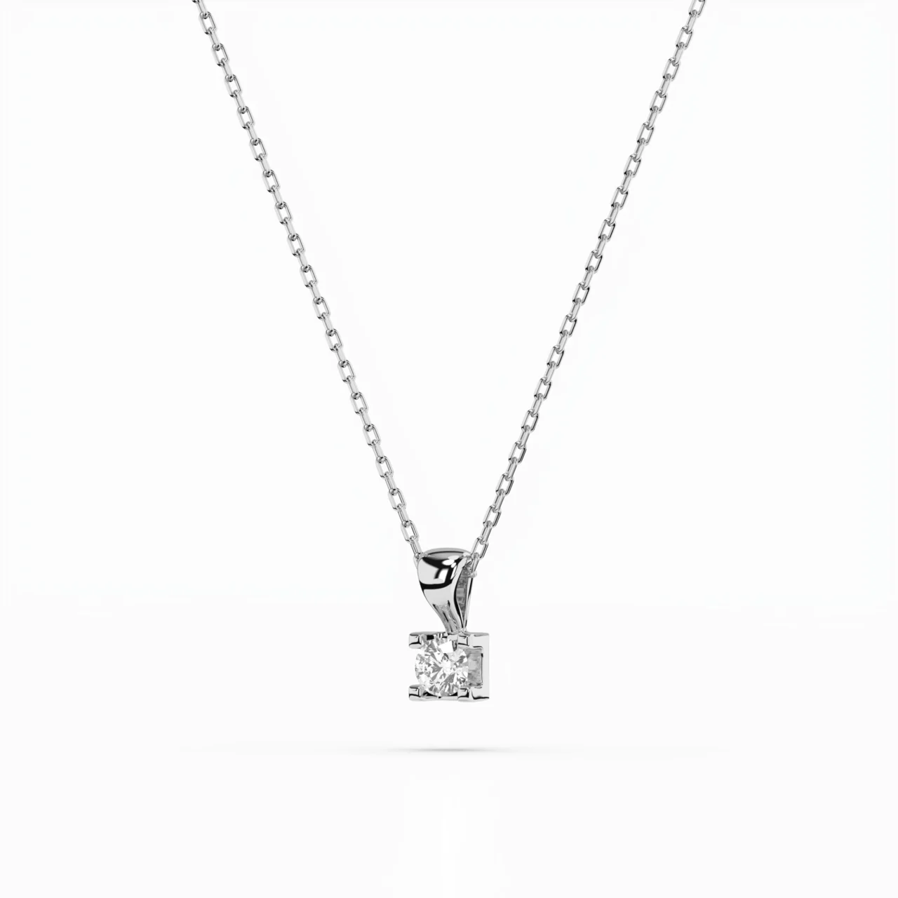 Кольє Солітер 0.08 ct — фото 2