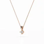 Кольє Солітер 0.08 ct — фото 8
