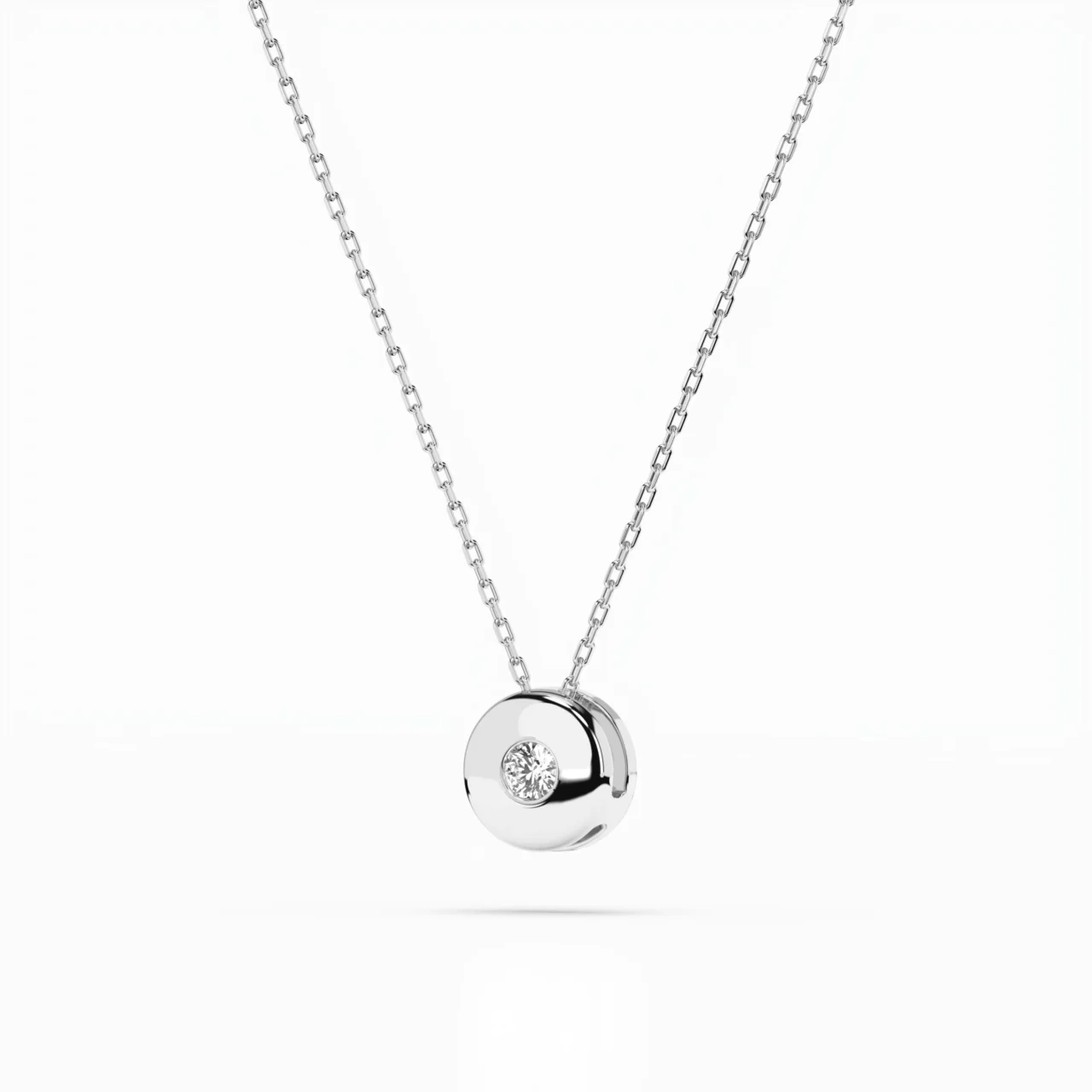 Кольє Солітер 0.04 ct — фото 2