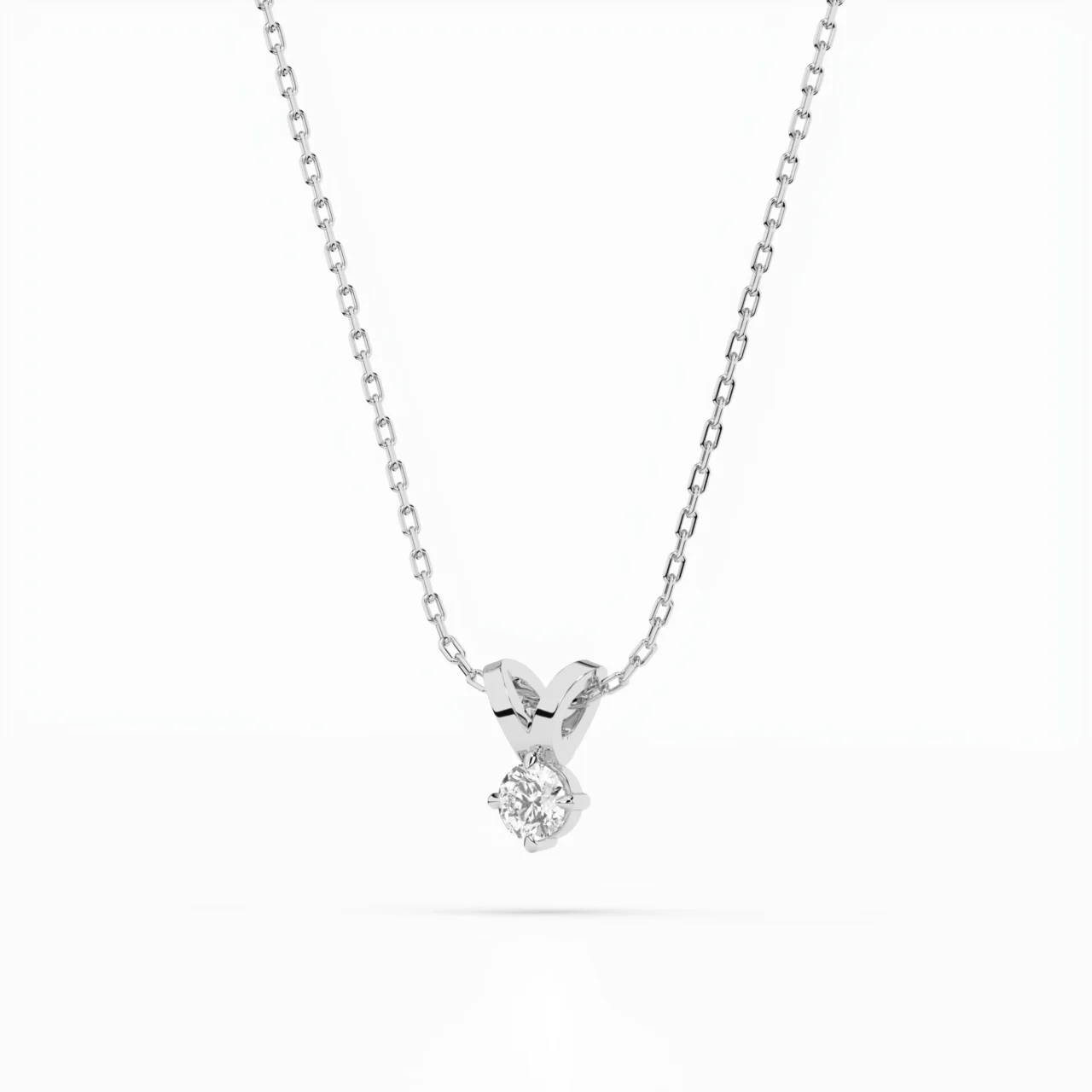 Кольє Солітер 0.2 ct — фото 2
