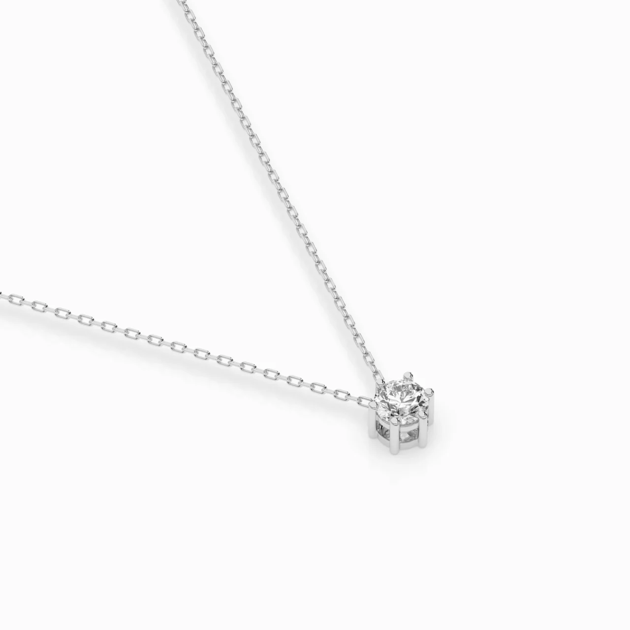Кольє Солітер 0.15 ct — фото 3
