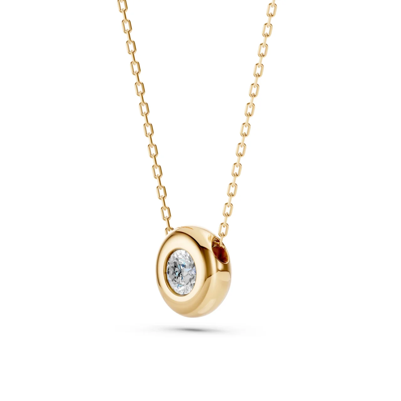 Кольє Солітер 0.15 ct — фото 5