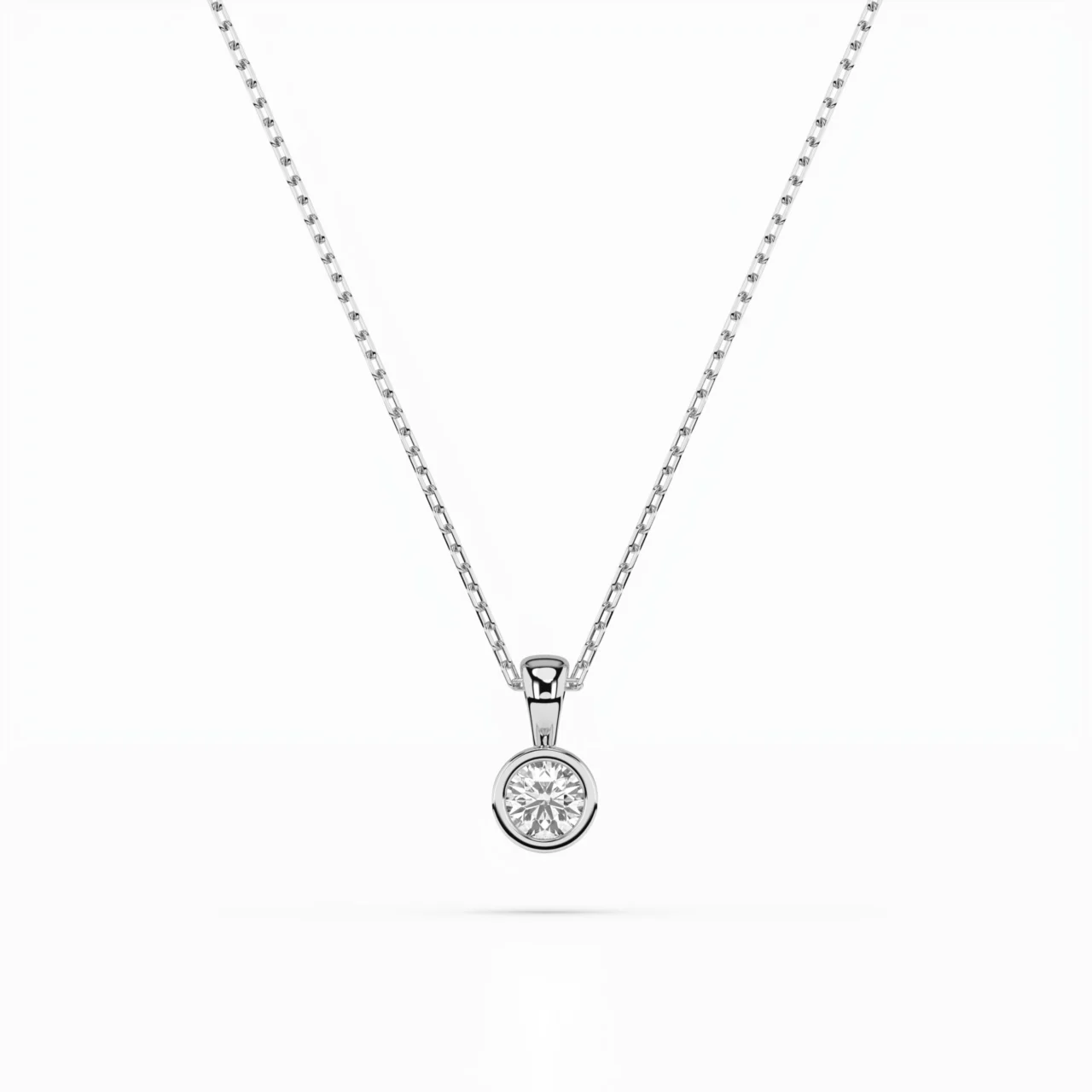 Кольє Солітер 0.1 ct