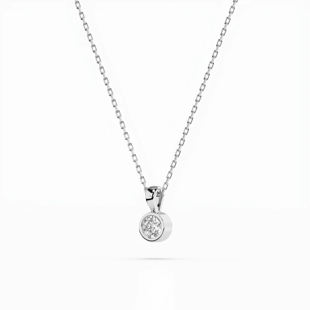 Кольє Солітер 0.1 ct — фото 2