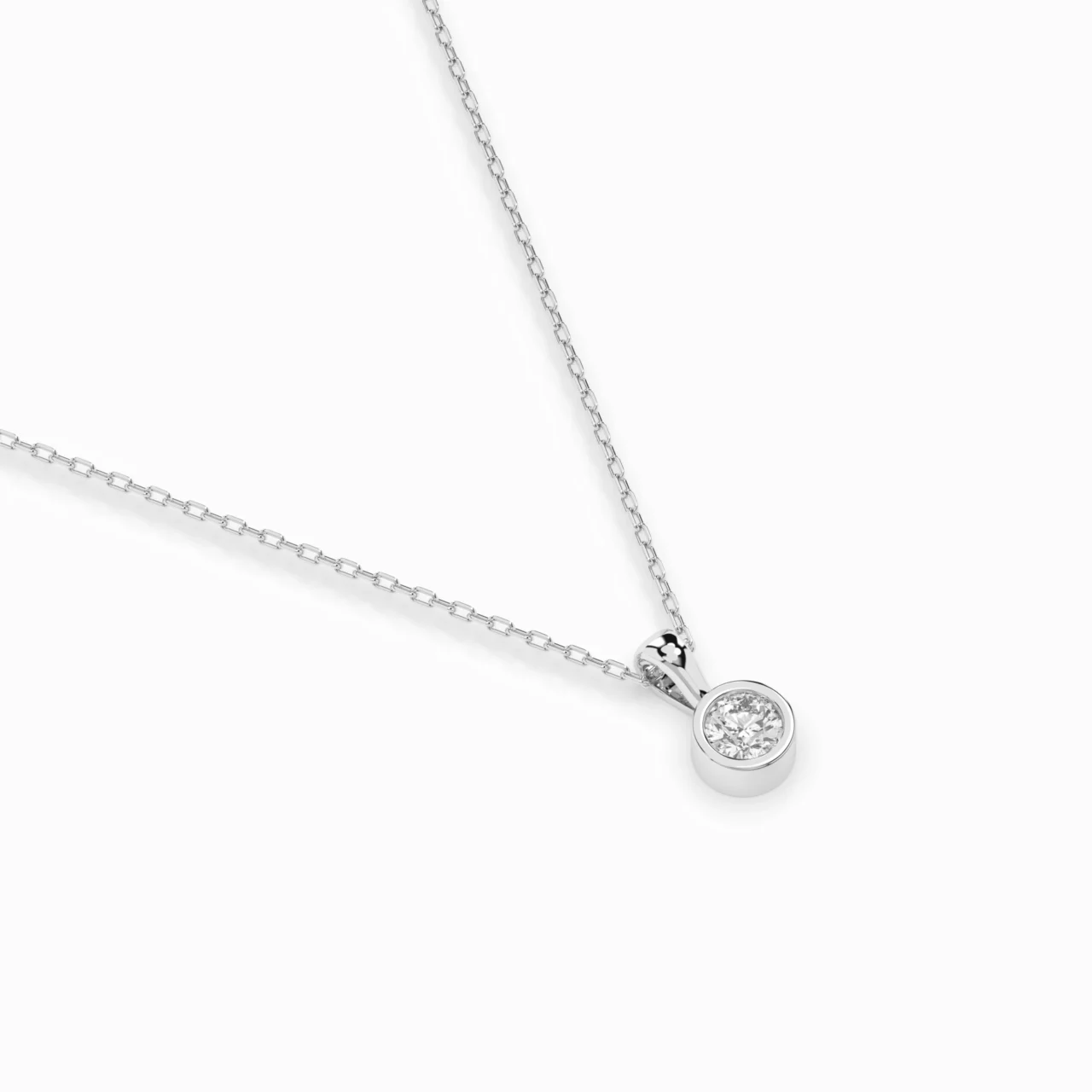 Кольє Солітер 0.1 ct — фото 3