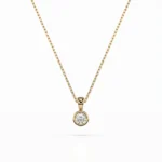 Кольє Солітер 0.1 ct — фото 4