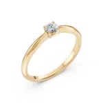 Каблучка Солітер 0.2 ct — фото 3