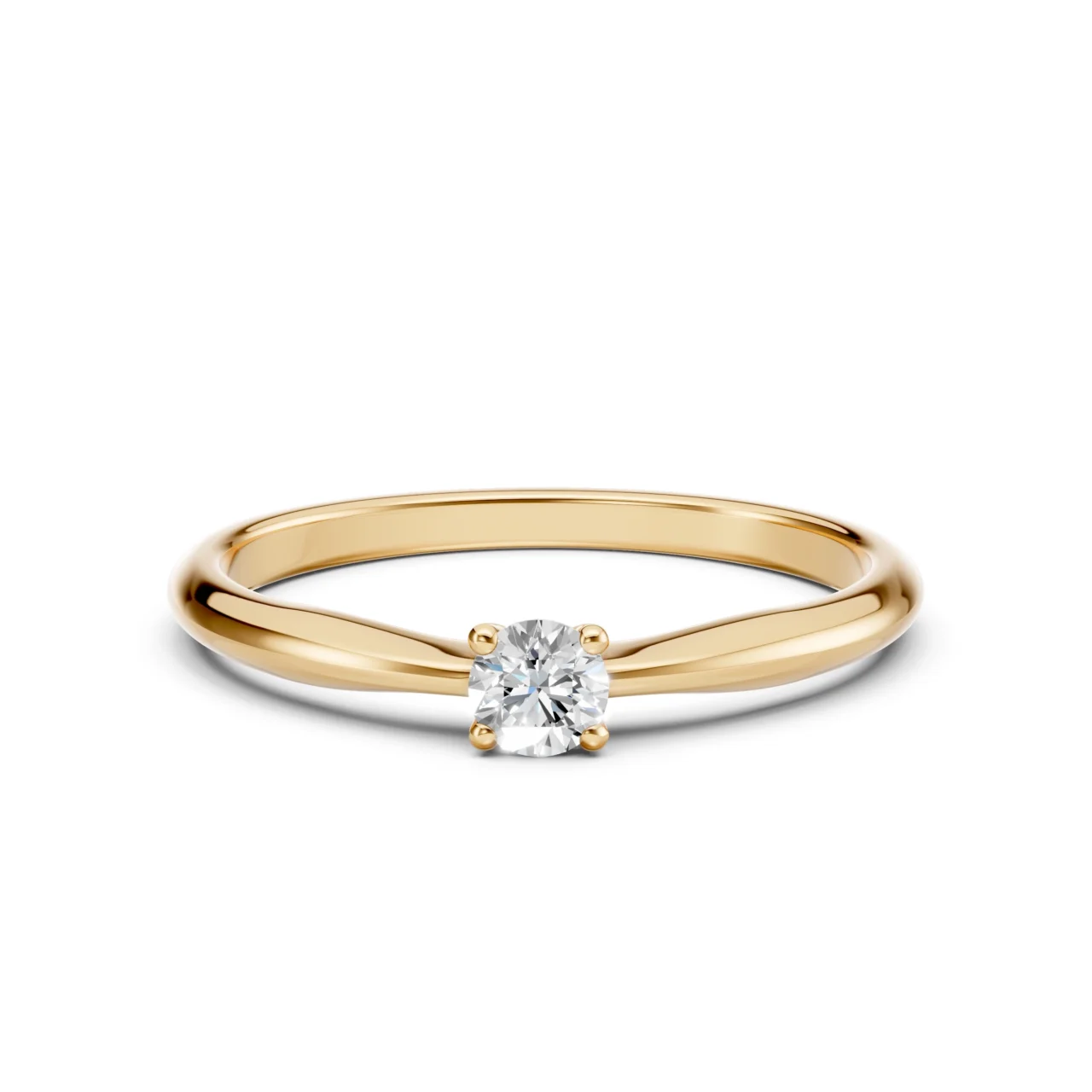Каблучка Солітер 0.2 ct — фото 5
