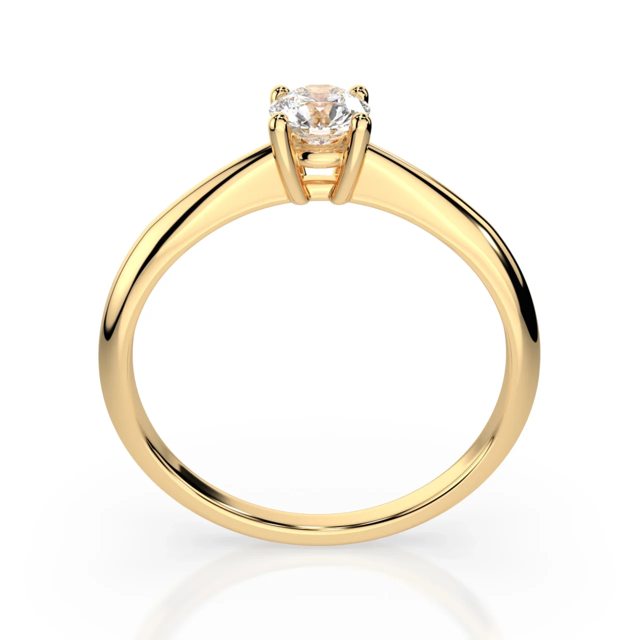 Каблучка Солітер 0.3 ct — фото 4