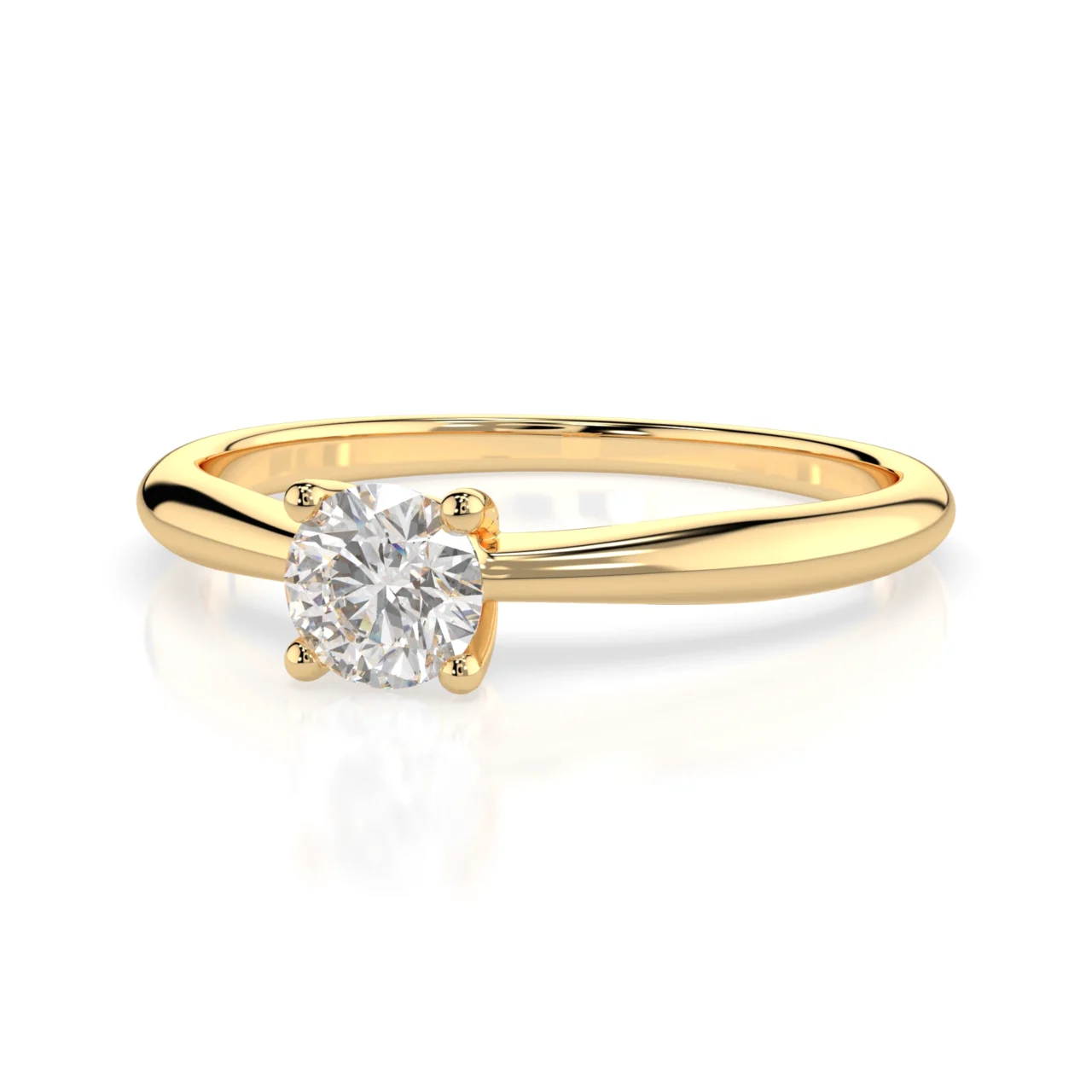 Каблучка Солітер 0.3 ct — фото 5