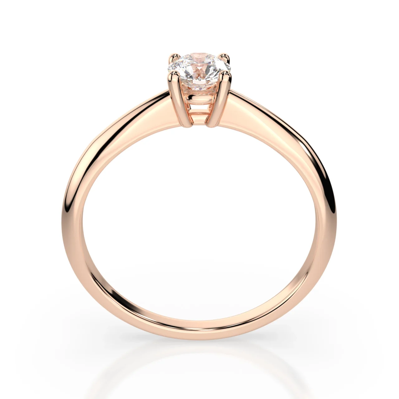 Каблучка Солітер 0.3 ct — фото 7