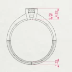 Каблучка Солітер 0.3 ct — фото 10