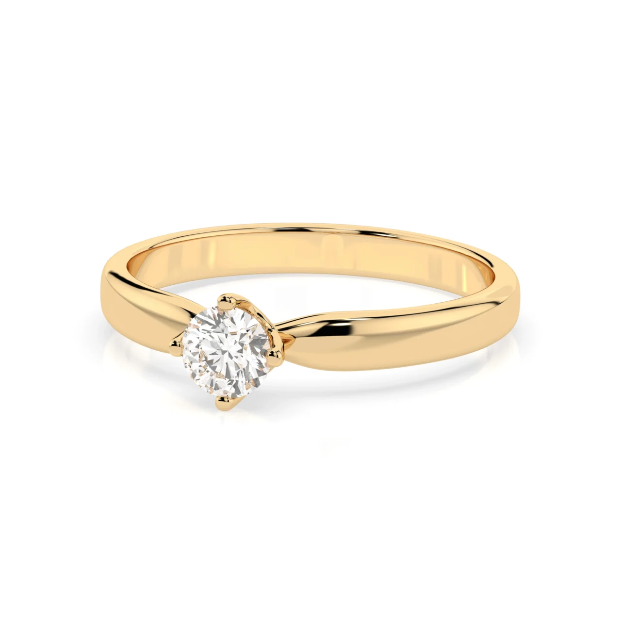 Каблучка Солітер 0.2 ct — фото 5
