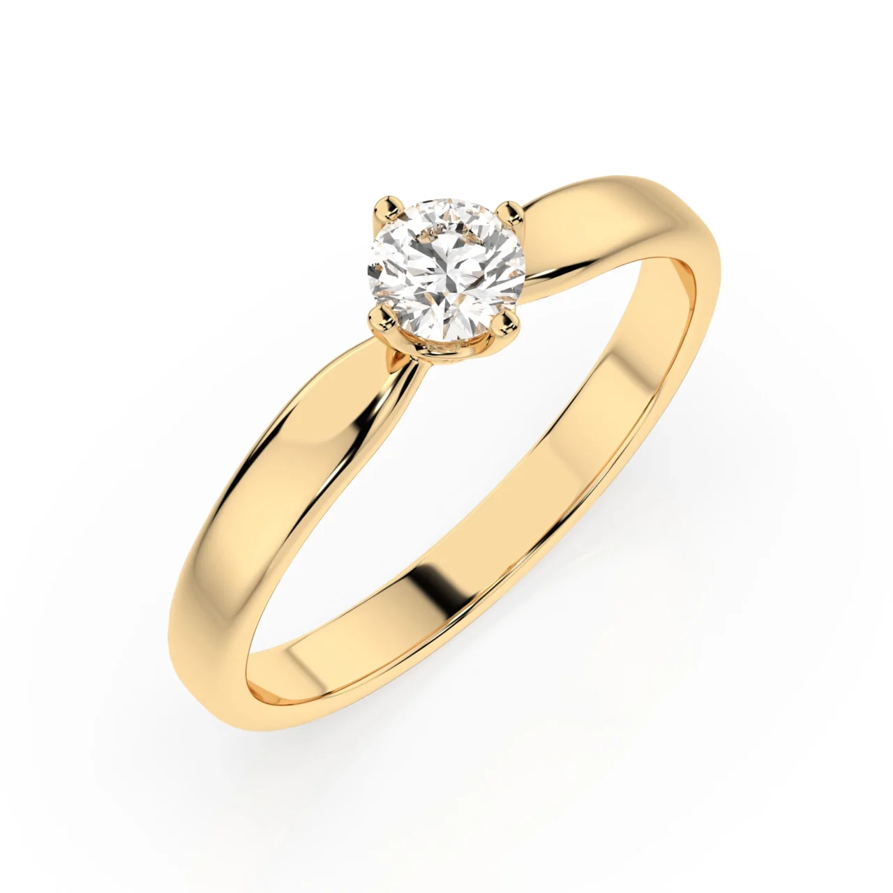 Каблучка Солітер 0.25 ct — фото 3