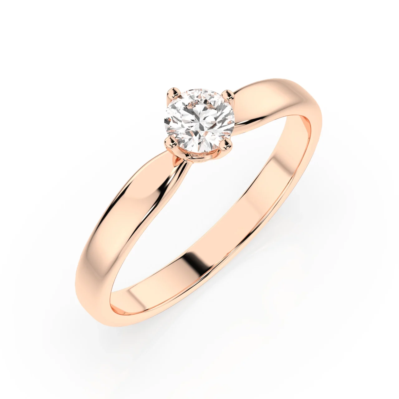 Каблучка Солітер 0.25 ct — фото 6
