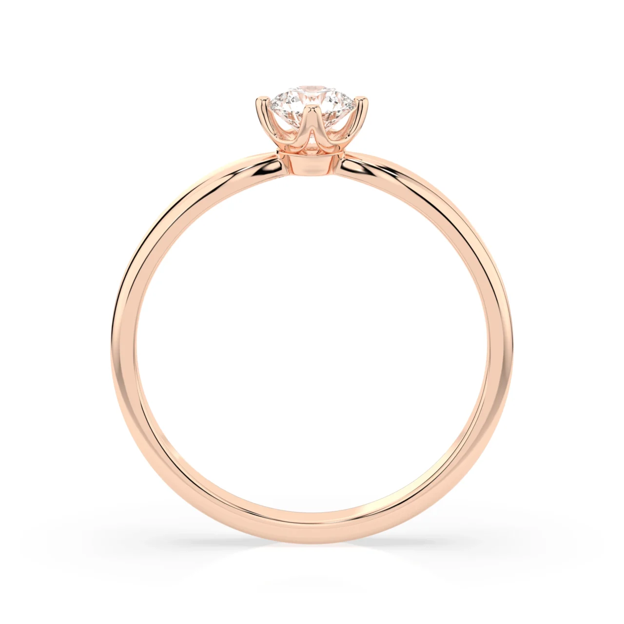 Каблучка Солітер 0.25 ct — фото 7