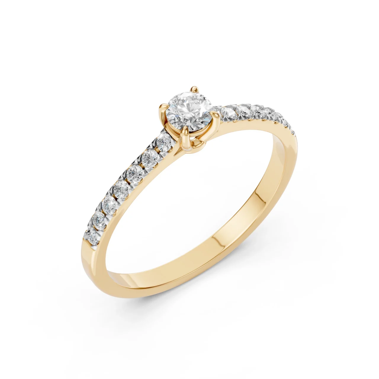 Каблучка Солітер Вічність 0.2 ct — фото 3