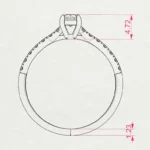 Каблучка Солітер Вічність 0.2 ct — фото 10